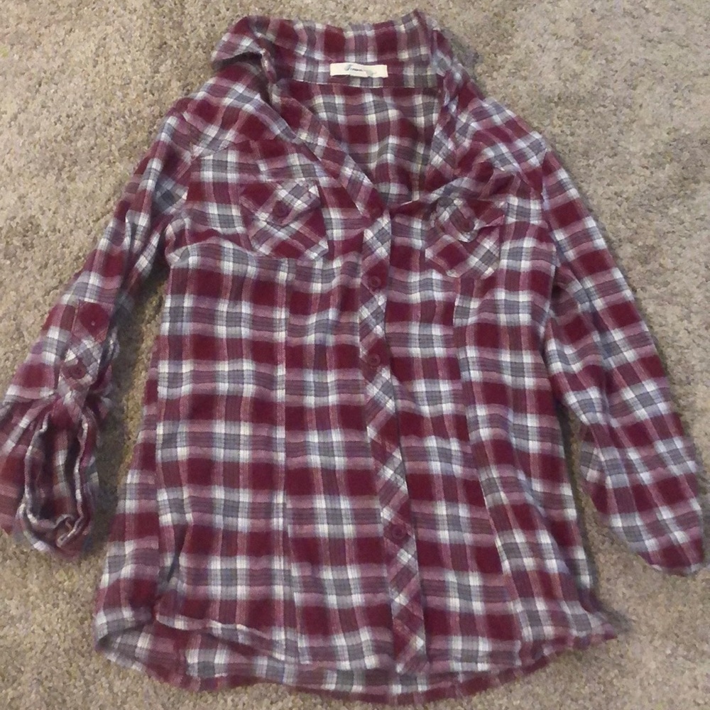 Red and grey flannel